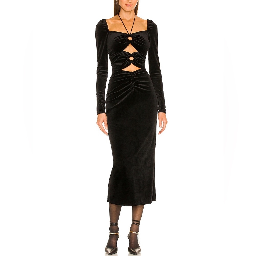 NWT Ronny Kobo velvet dress - Picture 1 of 7